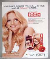 She served as a spokeswoman and model for Garnier, hair care products.